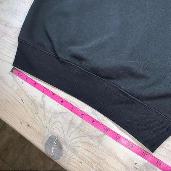 Pink Victoria’s Secret Logo Black Wide Neck Cropped Long Sleeve Sweatshirt - Picture 8 of 13